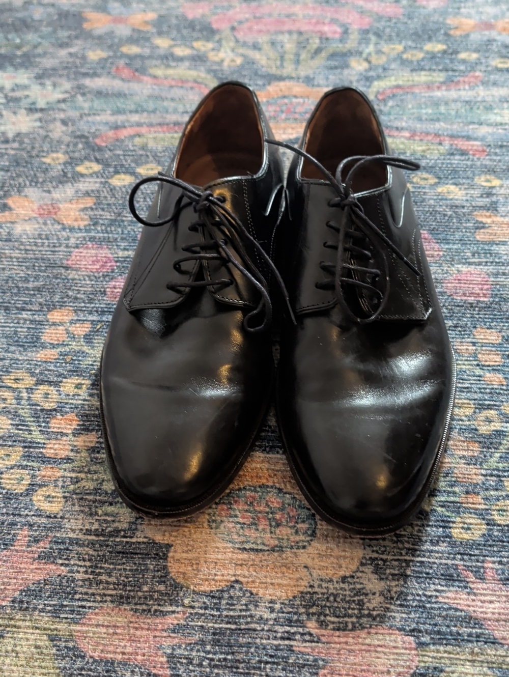 Classic Black Men's Lace-Up Dress Shoes